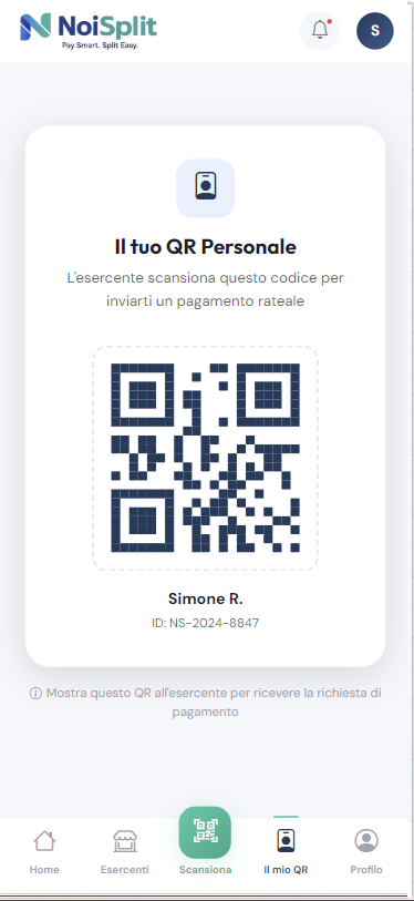 NoiSplit — Pagamento rate